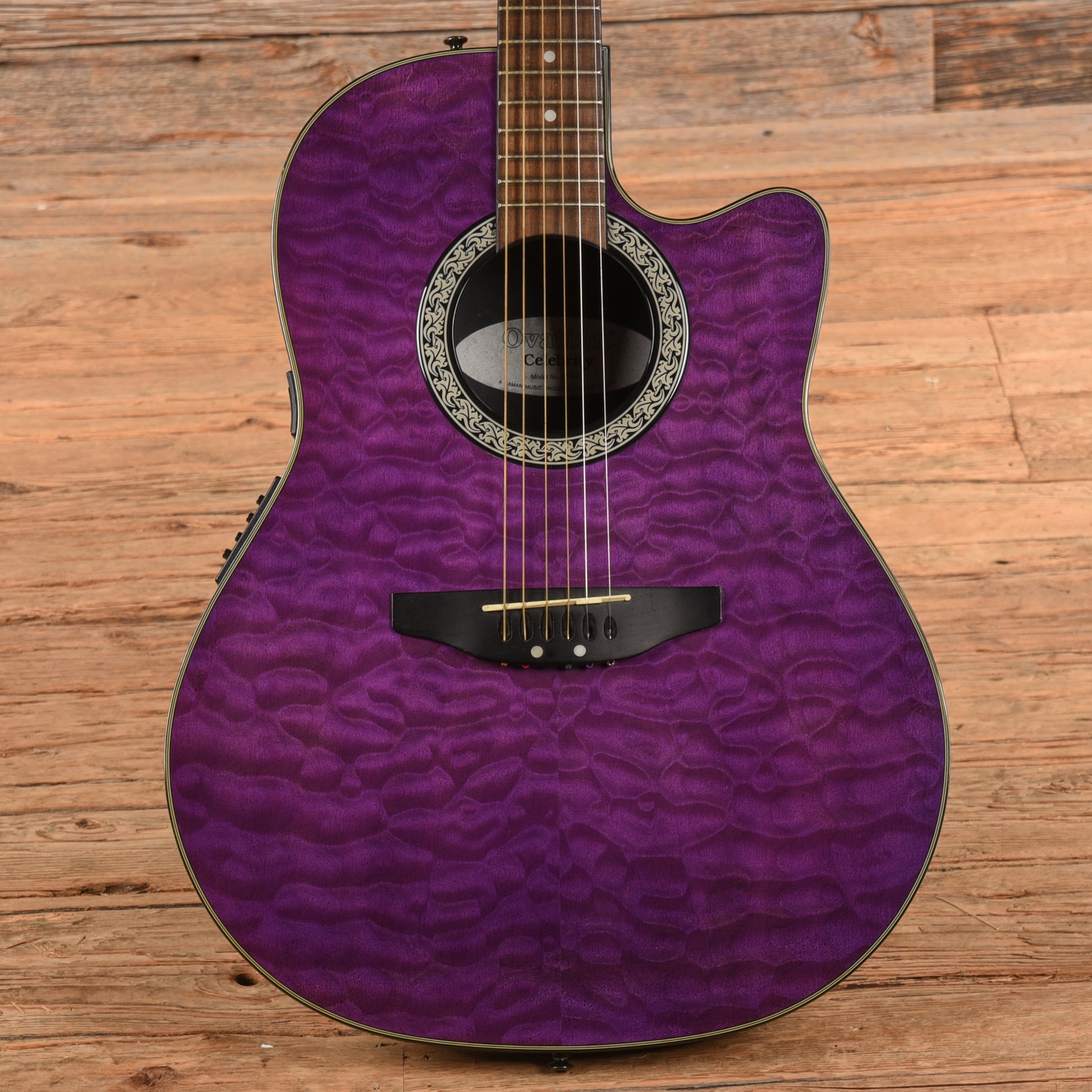 Ovation CK057 Purple Acoustic Guitars / OM and Auditorium