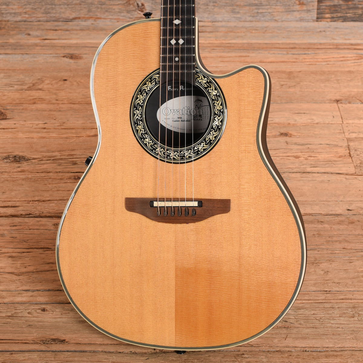 Ovation 1862 Custom Balladeer Natural Acoustic Guitars