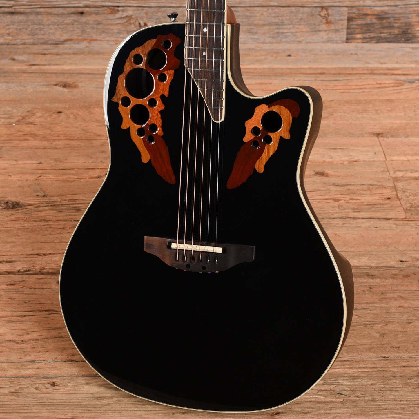 Ovation Standard Elite 2778AX Black Acoustic Guitars