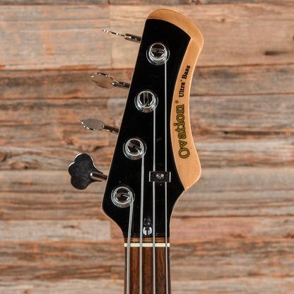 Ovation Ultra Bass Black 1980s Bass Guitars
