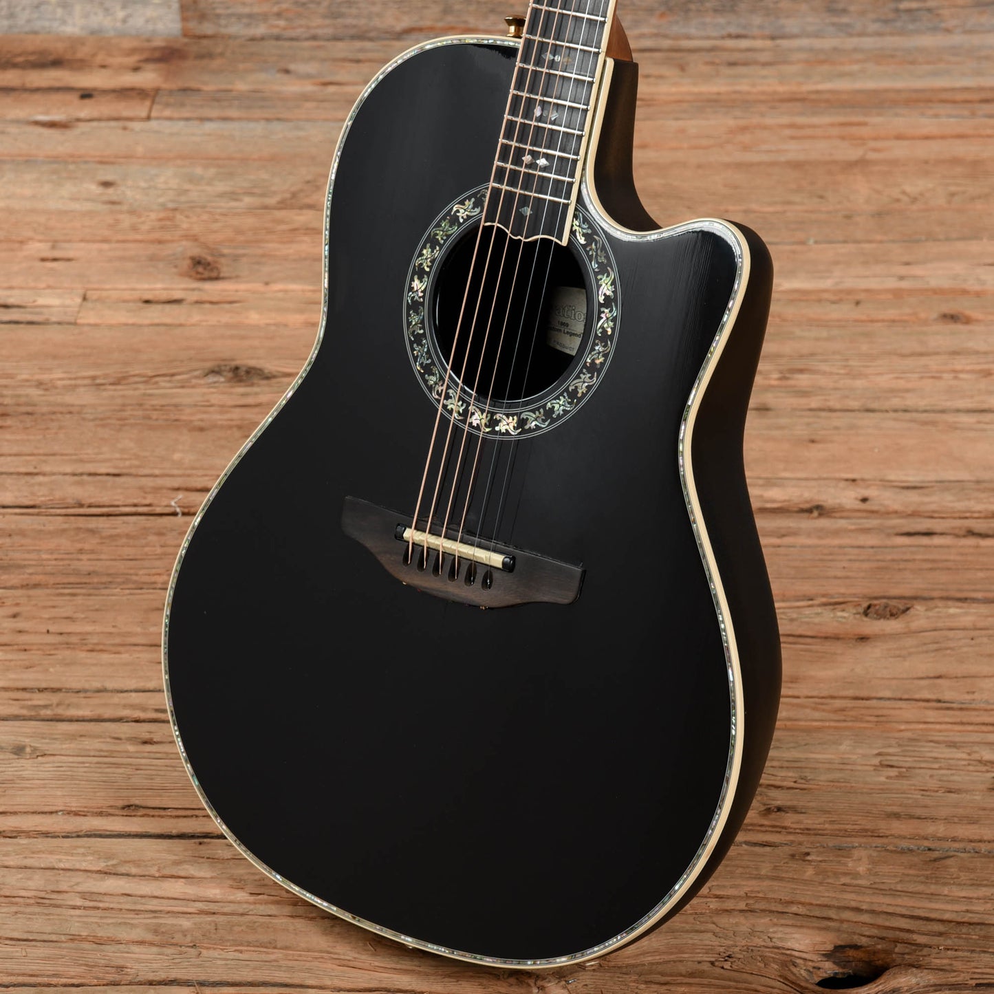 Ovation 1869 Custom Legend Black Drums and Percussion / Acoustic Drums / Full Acoustic Kits