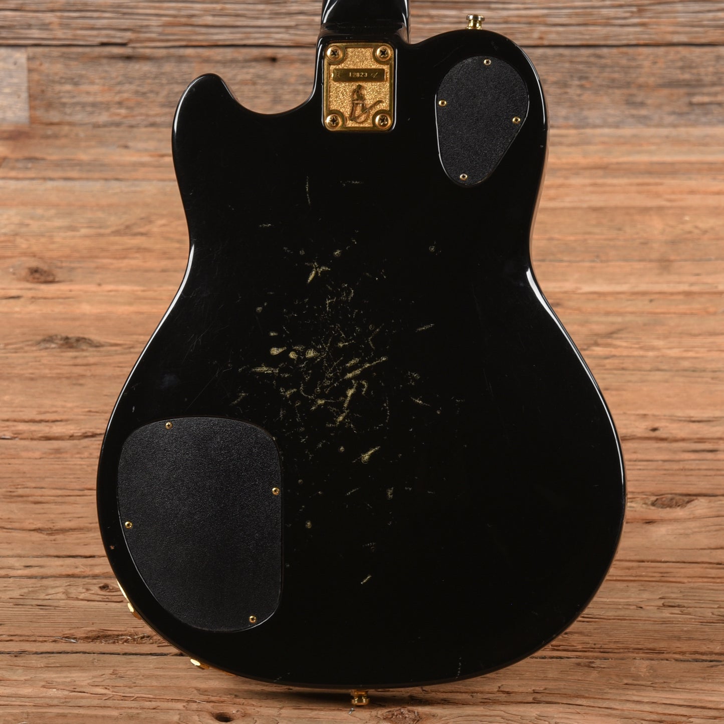Ovation UK II Black Electric Guitars / Solid Body