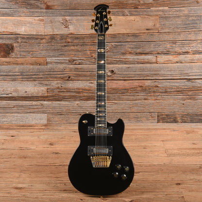Ovation UK II Black Electric Guitars / Solid Body