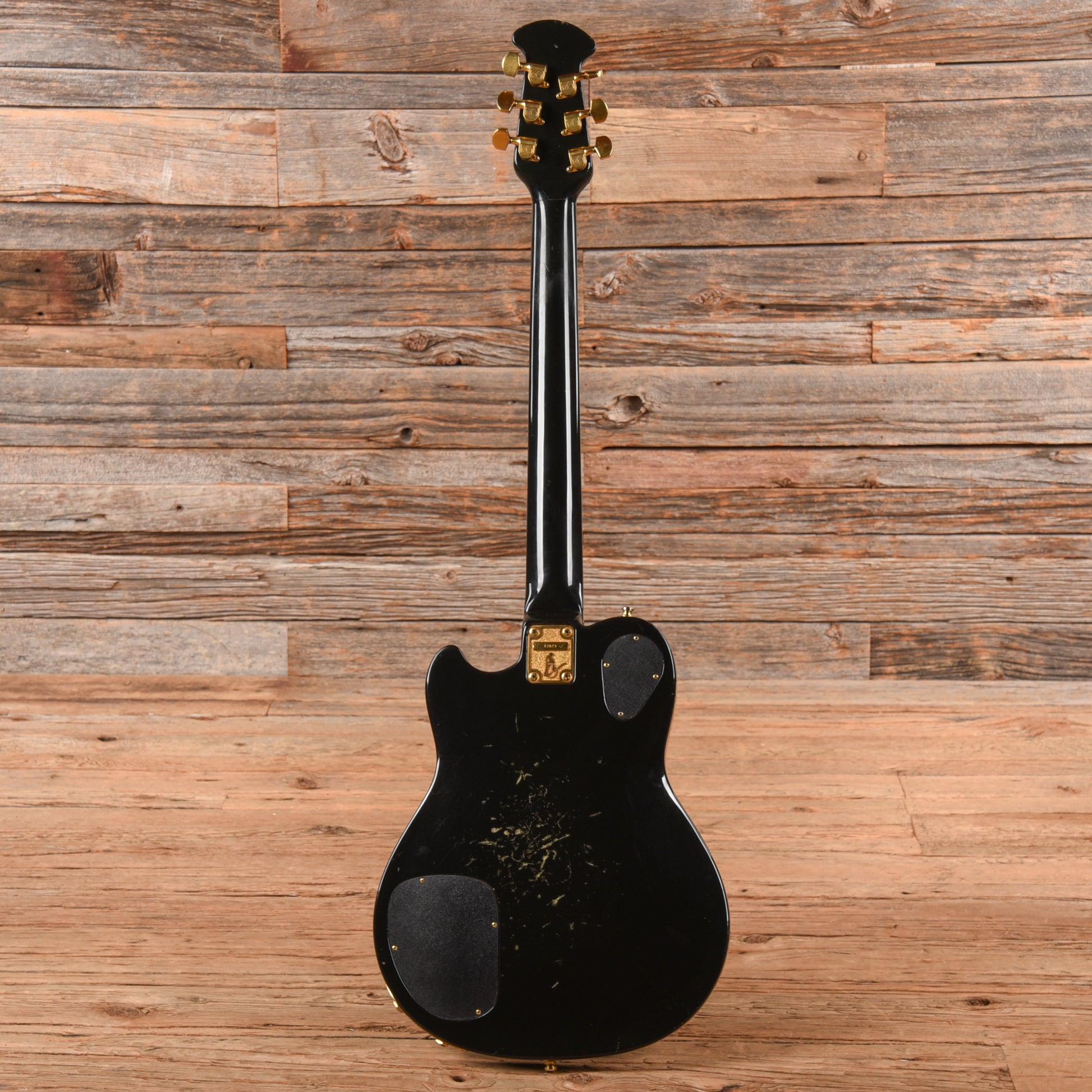 Ovation UK II Black Electric Guitars / Solid Body