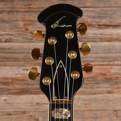 Ovation UK II Black Electric Guitars / Solid Body