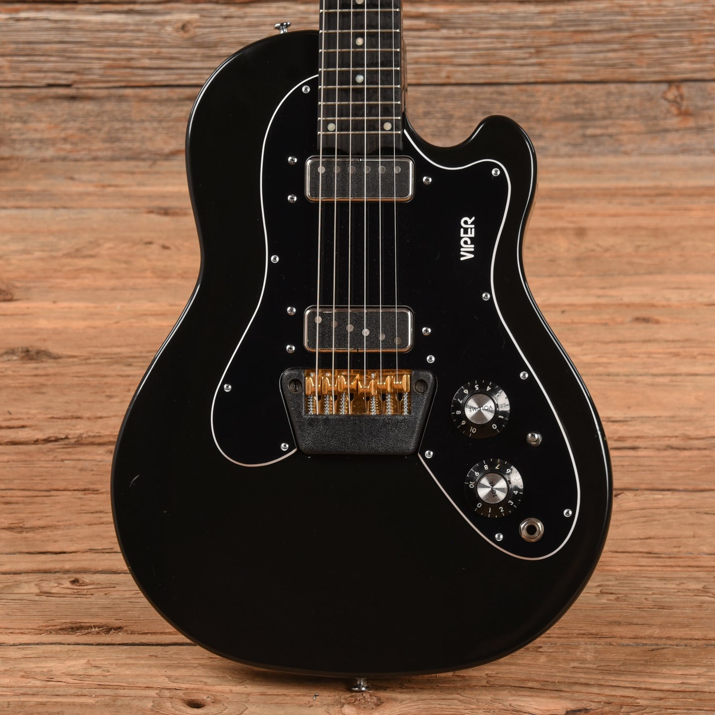 Ovation Viper Black 1975 Electric Guitars / Solid Body