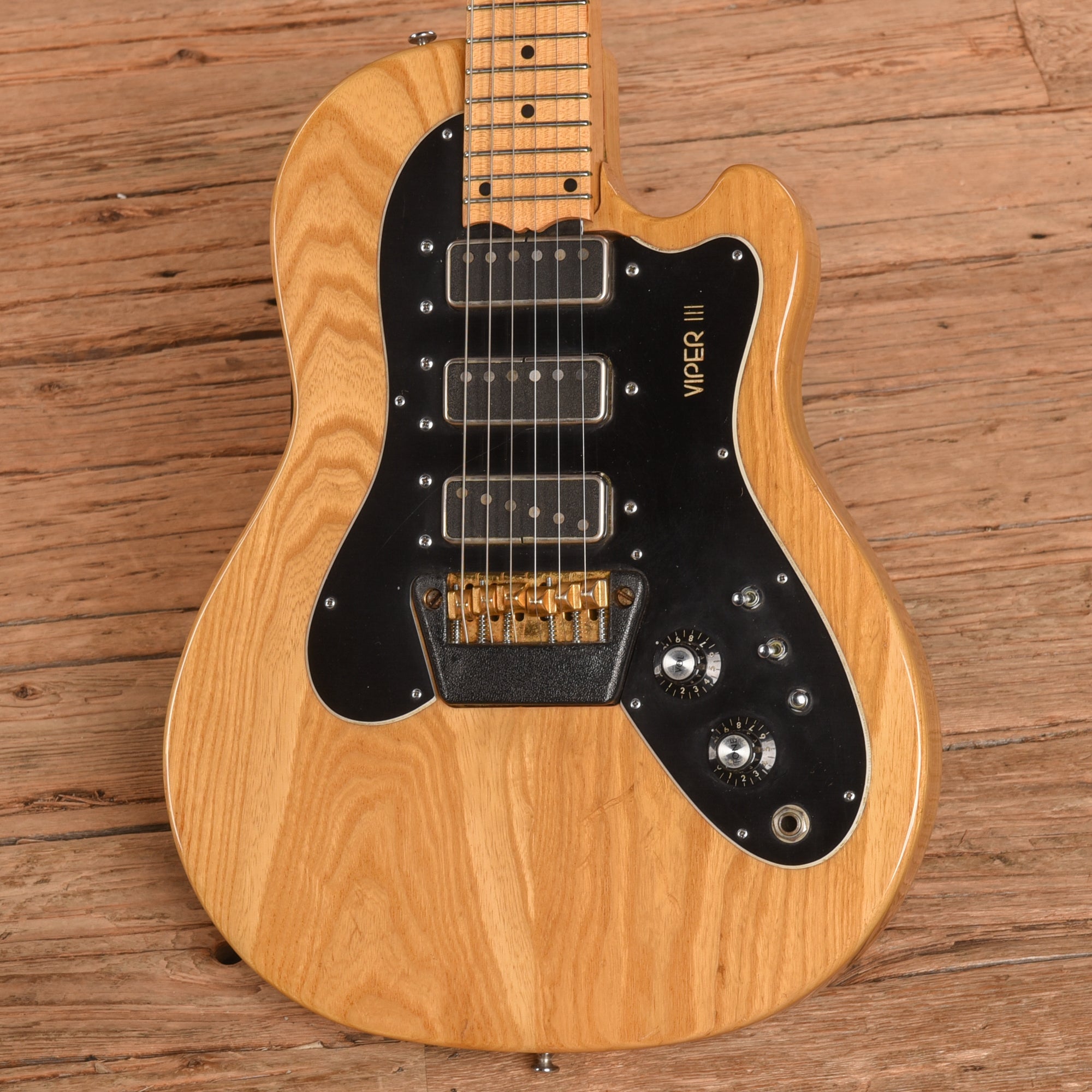 Ovation Viper III Natural 1970s Electric Guitars / Solid Body