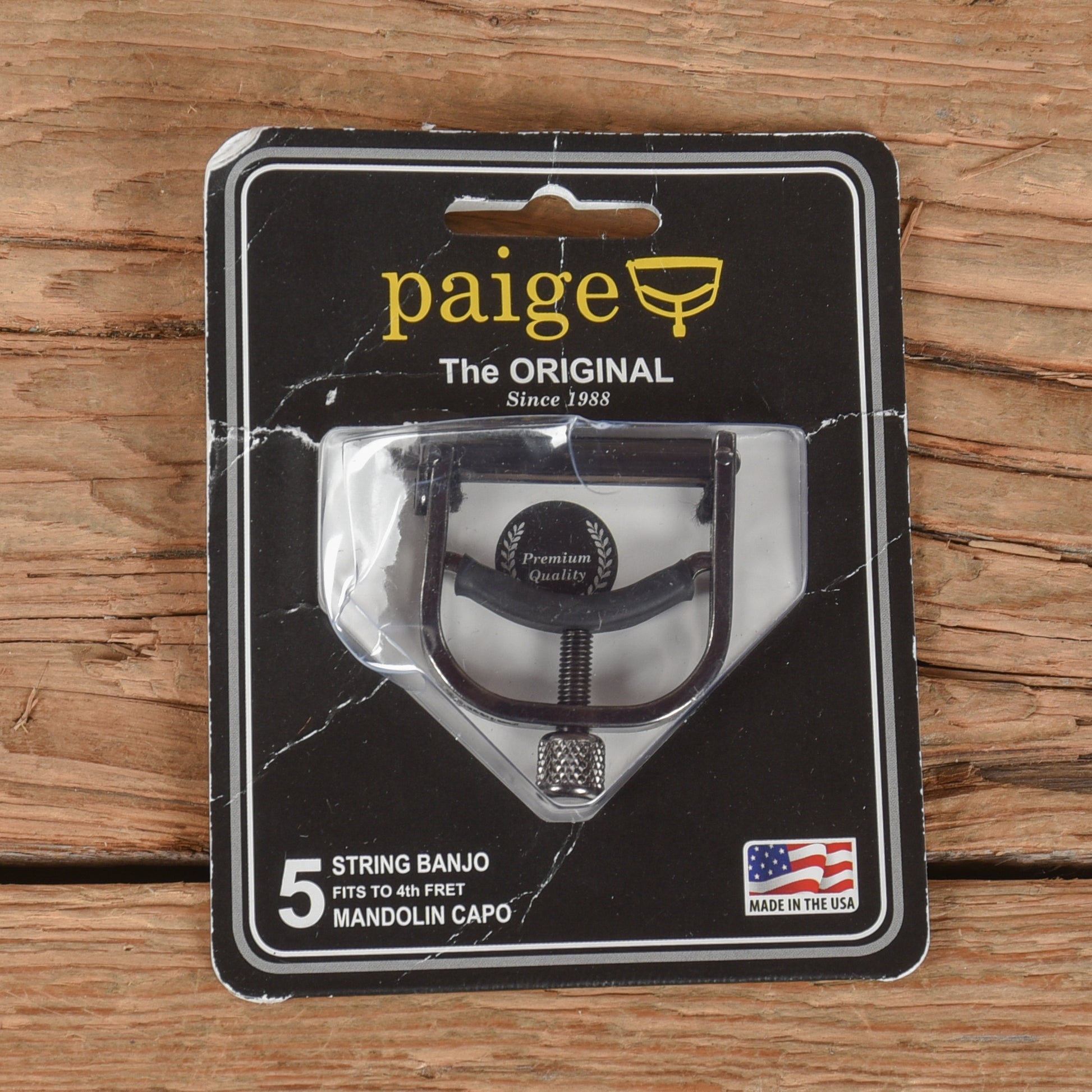 Paige Original P-BE Banjo/Mandolin Capo Black Accessories / Capos