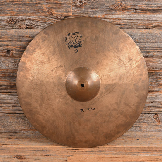 Paiste 502 Bronze 20" Ride Cymbals