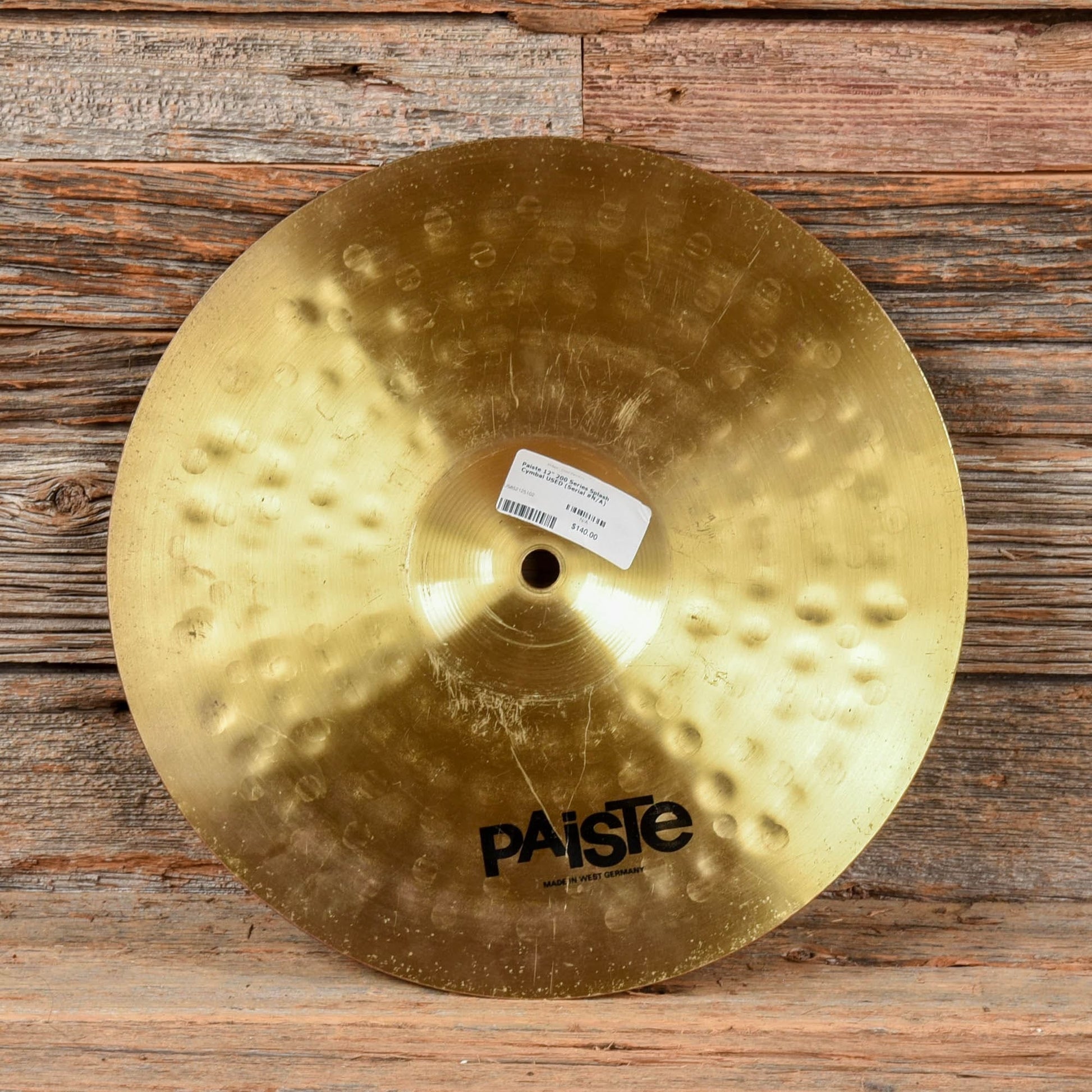 Paiste 12" 200 Series Splash Cymbal USED Drums and Percussion