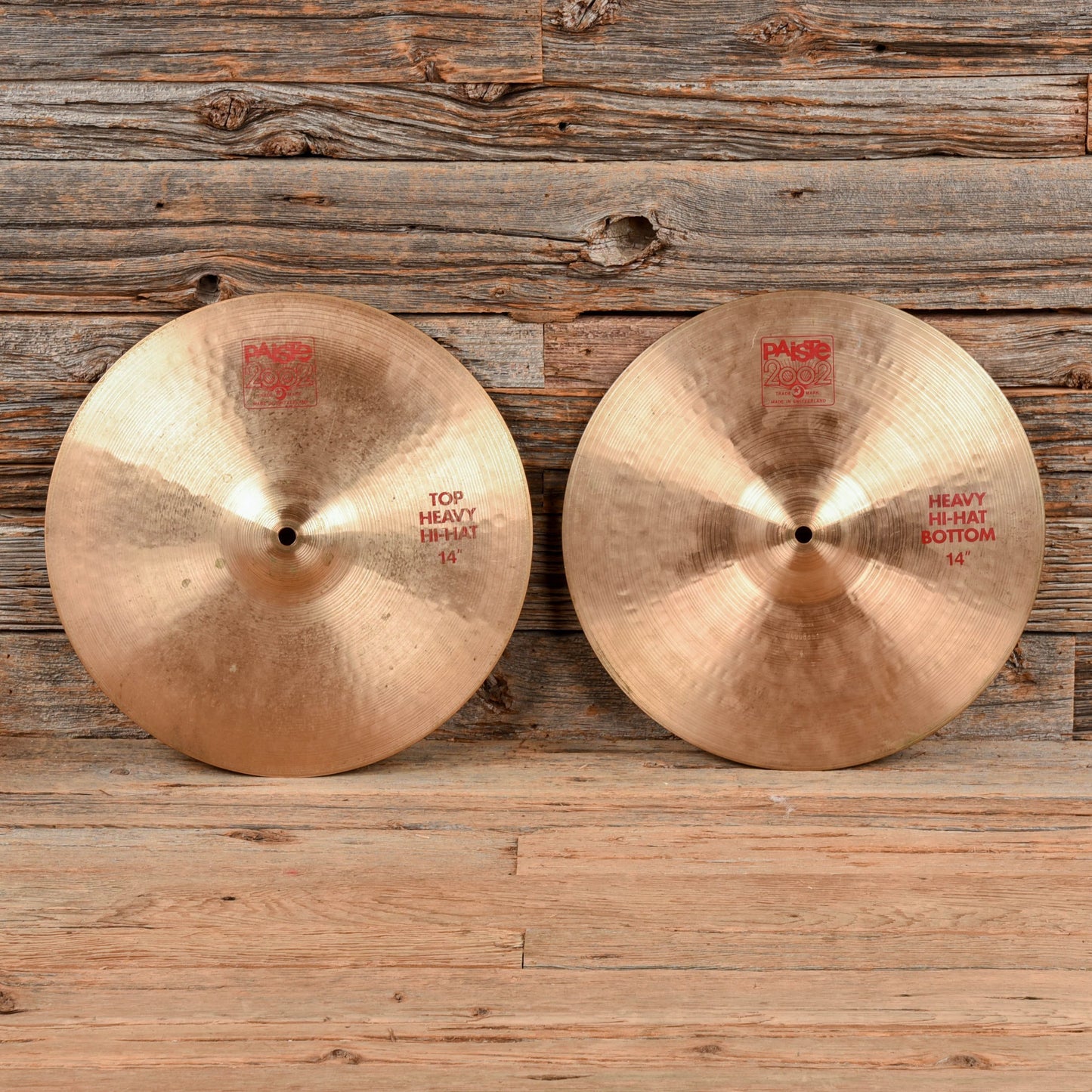 Paiste 14" 2002 Heavy Hi-Hats Pair USED Drums and Percussion