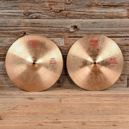 Paiste 14" 2002 Heavy Hi-Hats Pair USED Drums and Percussion