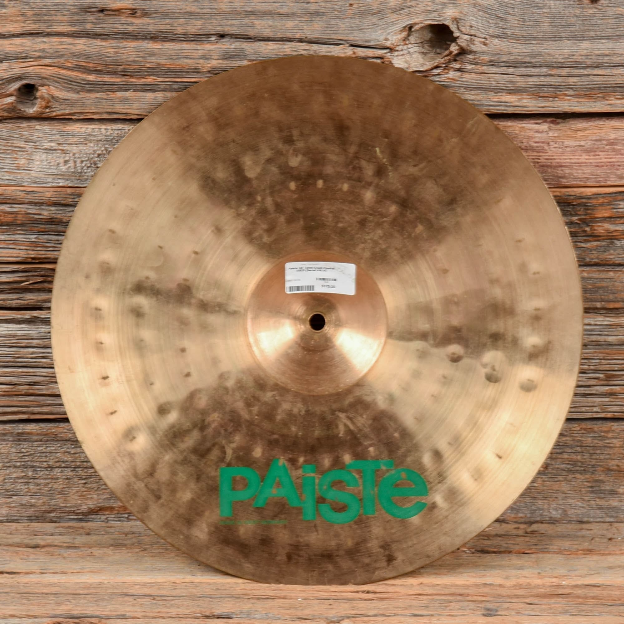 Paiste 16" 1000 Crash Cymbal USED Chicago Music Exchange