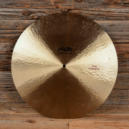 Paiste 20" Formula 602 Classic Thin Flat Ride Drums and Percussion