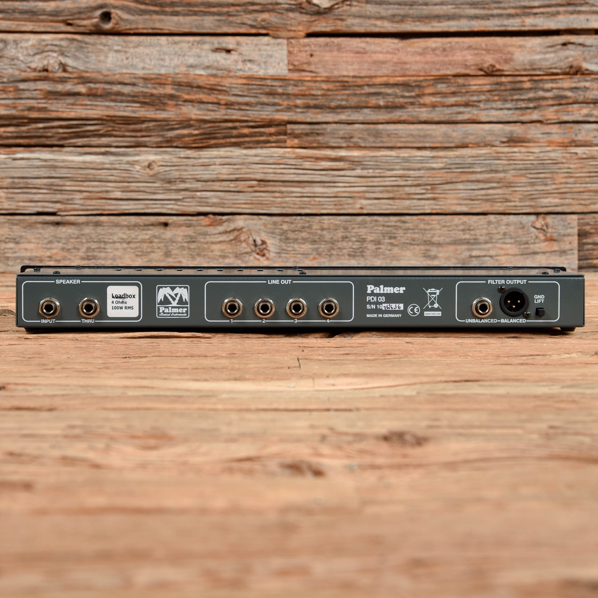 Palmer PDI-03 4ohm Speaker Simulator Amps / Modeling Amps