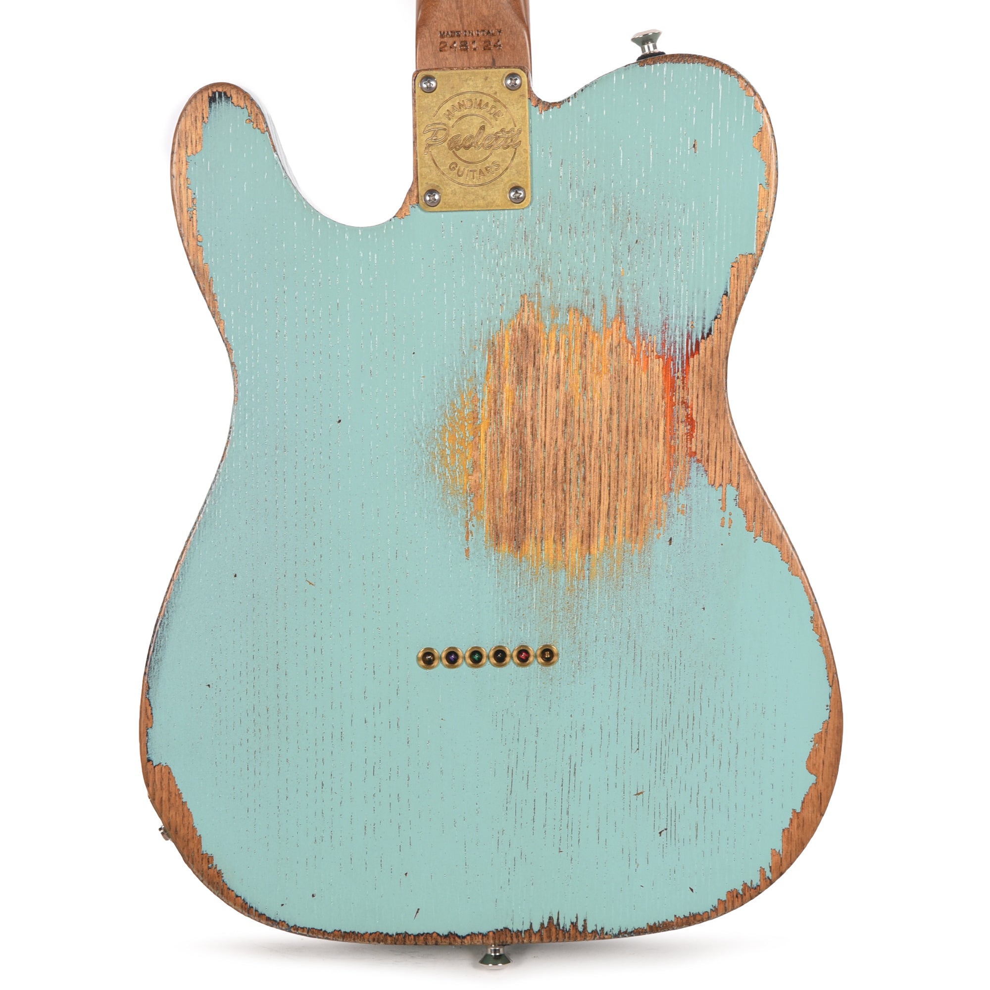 Paoletti Nancy Lounge Aged Chestnut Heavy Surf Green Electric Guitars / Semi-Hollow