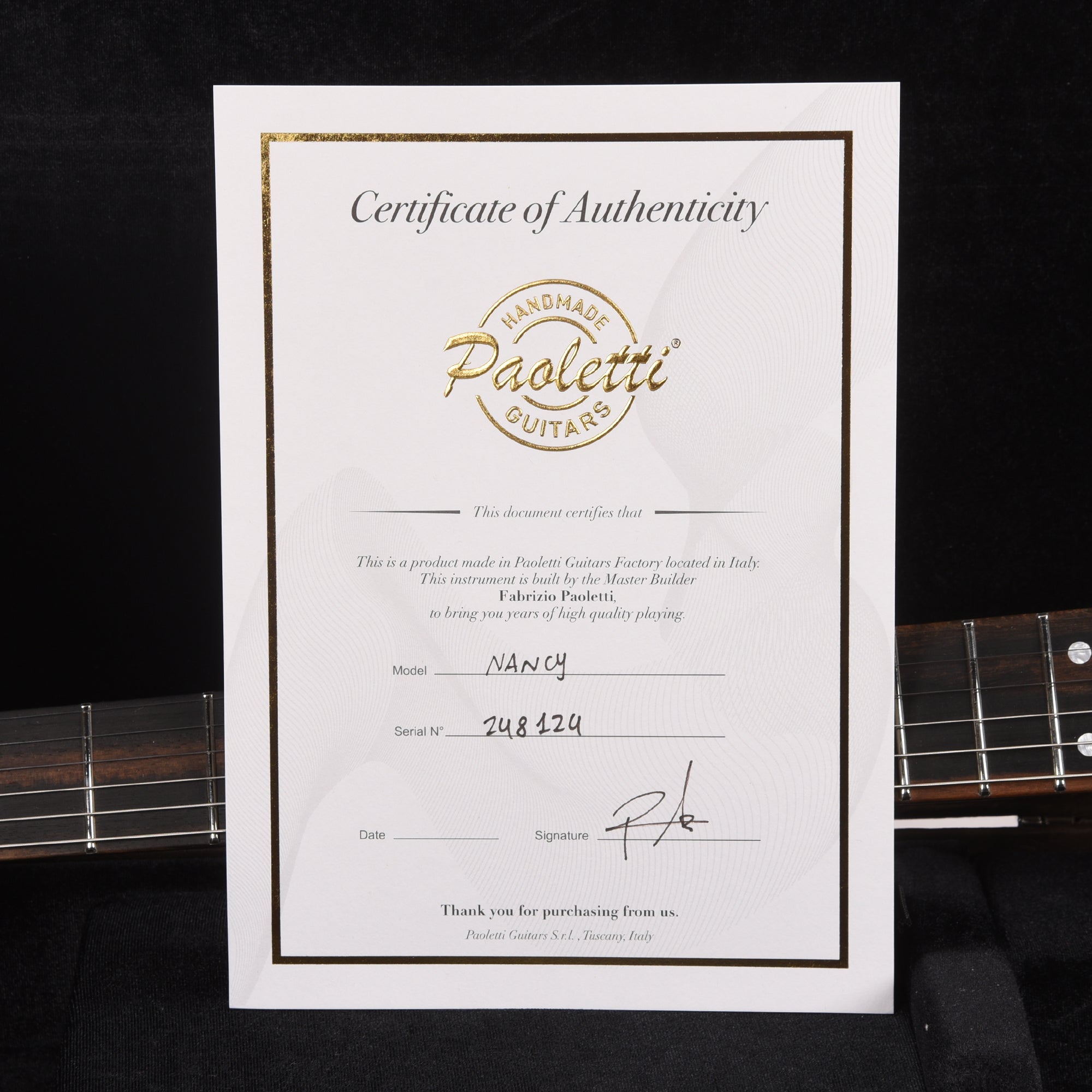Paoletti Nancy Lounge Aged Chestnut Heavy Surf Green Electric Guitars / Semi-Hollow