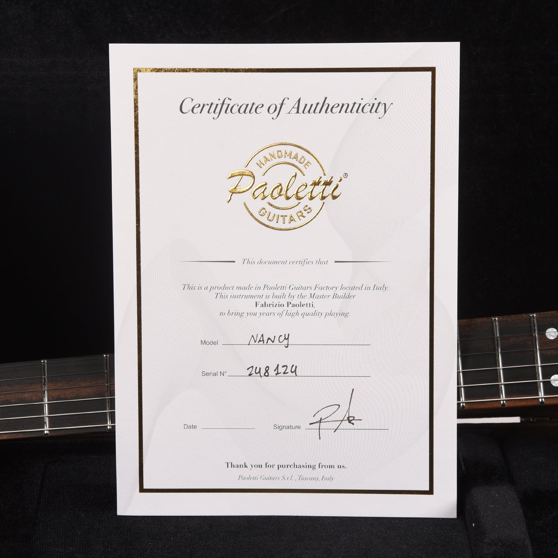 Paoletti Nancy Lounge Aged Chestnut Heavy Surf Green Electric Guitars / Semi-Hollow