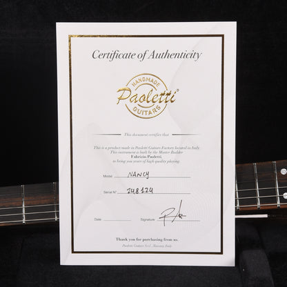 Paoletti Nancy Lounge Aged Chestnut Heavy Surf Green Electric Guitars / Semi-Hollow