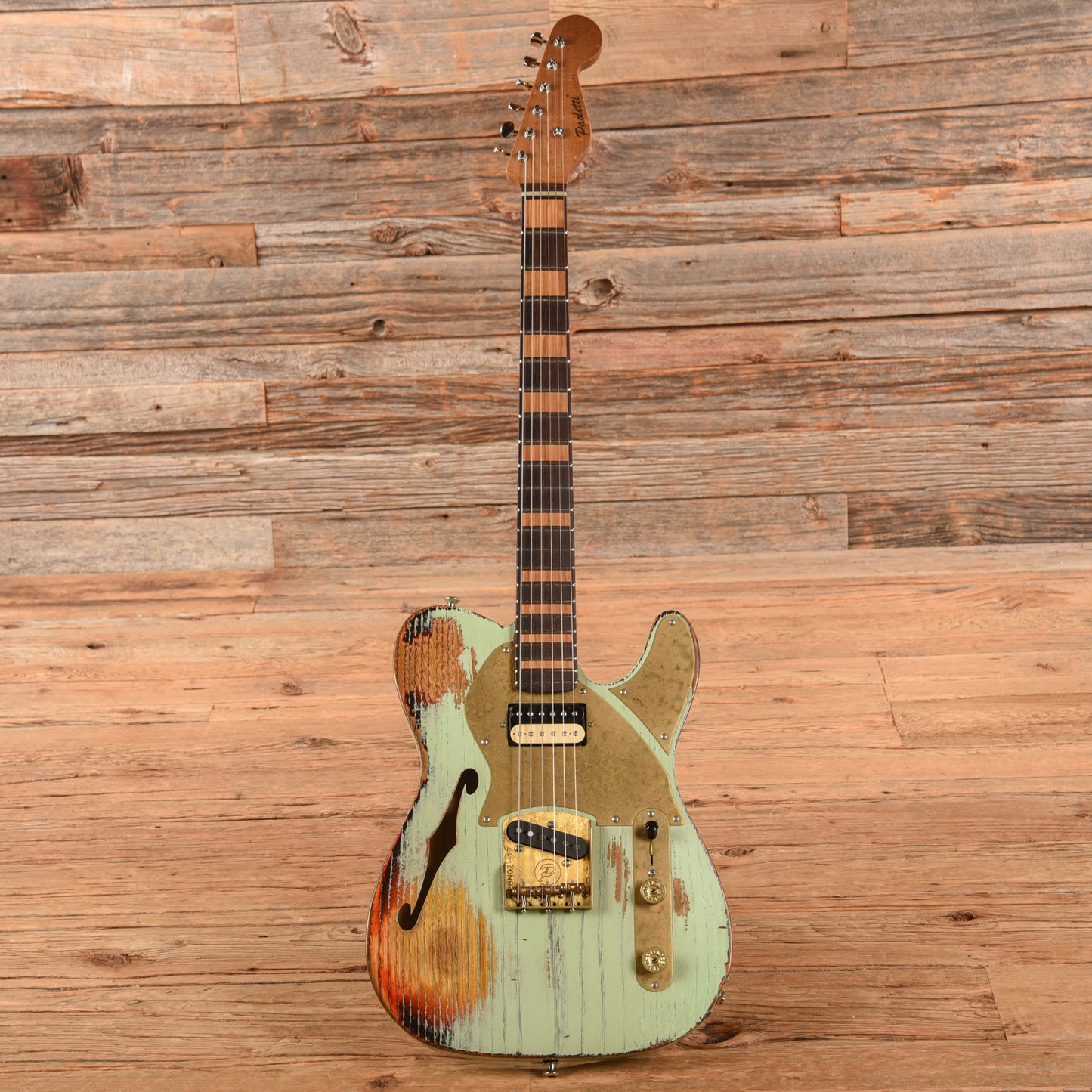 Paoletti Nancy Semi-Hollow Surf Green Electric Guitars / Semi-Hollow