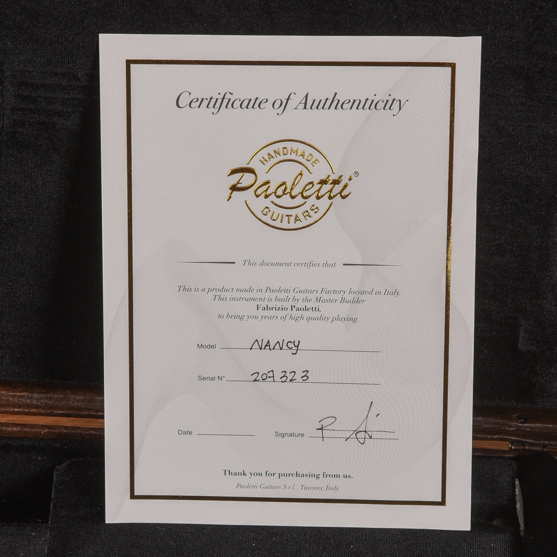 Paoletti Nancy Semi-Hollow Blonde Electric Guitars / Solid Body