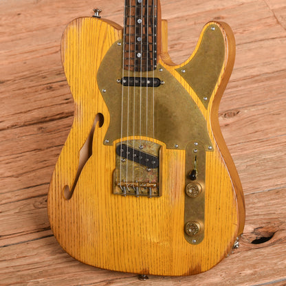 Paoletti Nancy Semi-Hollow Blonde Electric Guitars / Solid Body