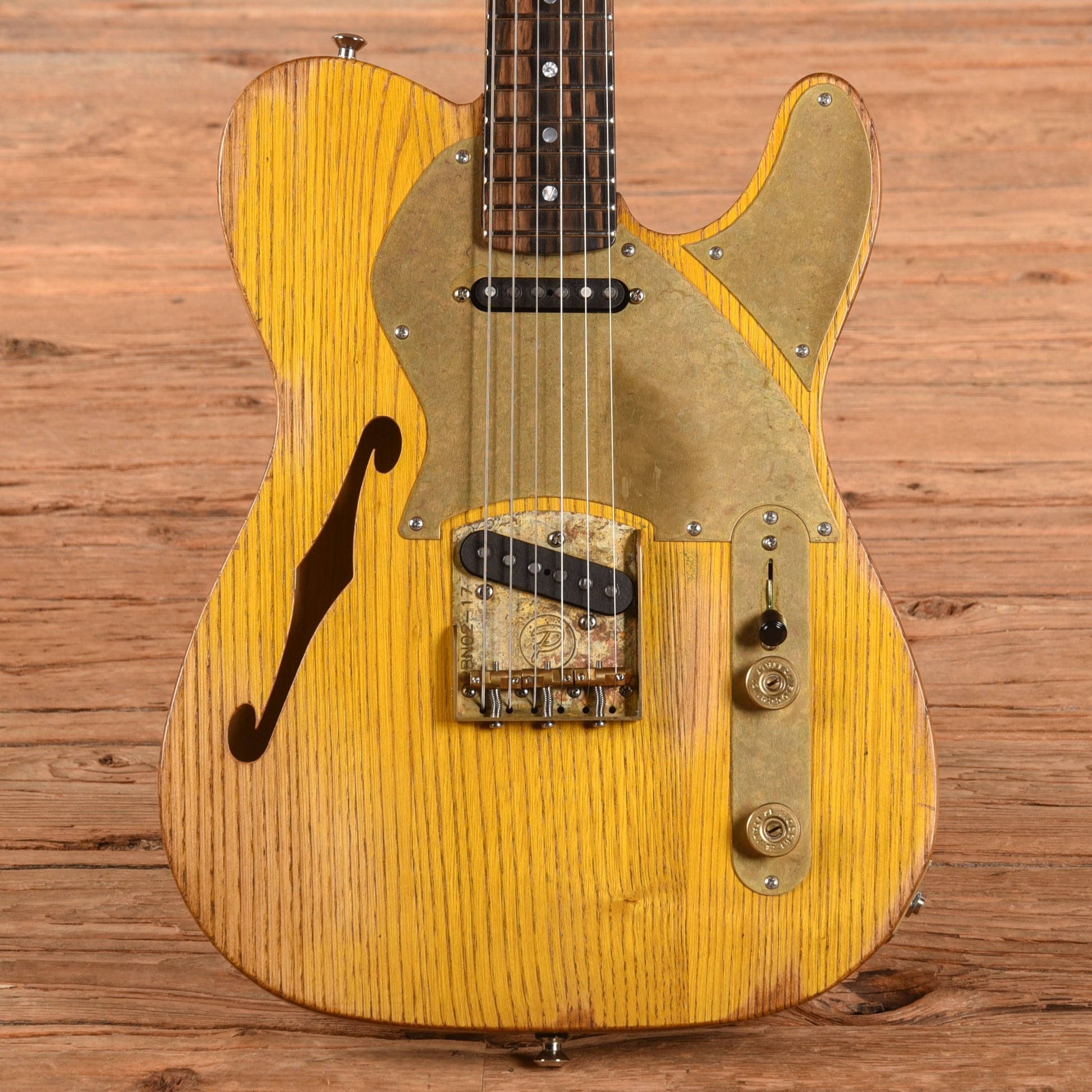 Paoletti Nancy Semi-Hollow Blonde Electric Guitars / Solid Body