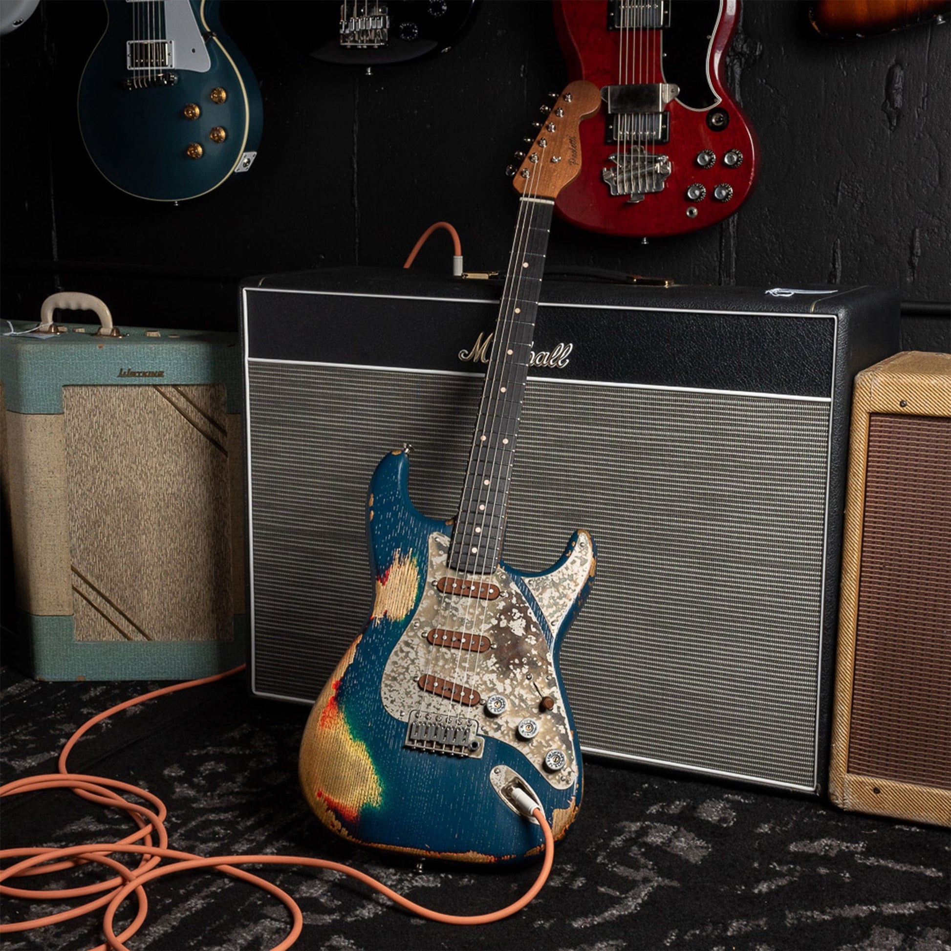 Paoletti Stratospheric Loft SSS Relic Emerald Electric Guitars / Solid Body