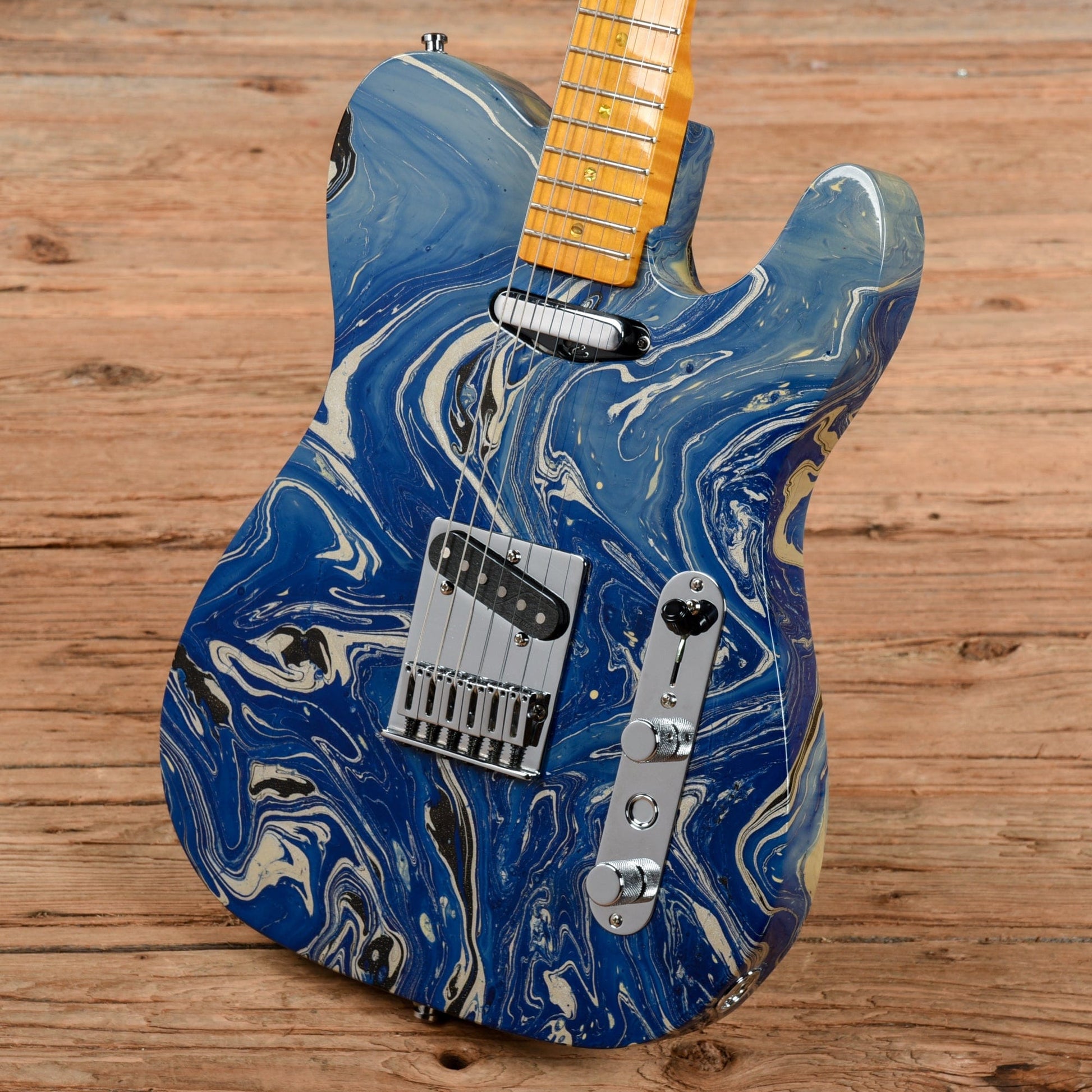 Partscaster Tele Swirl Finish Electric Guitars / Solid Body