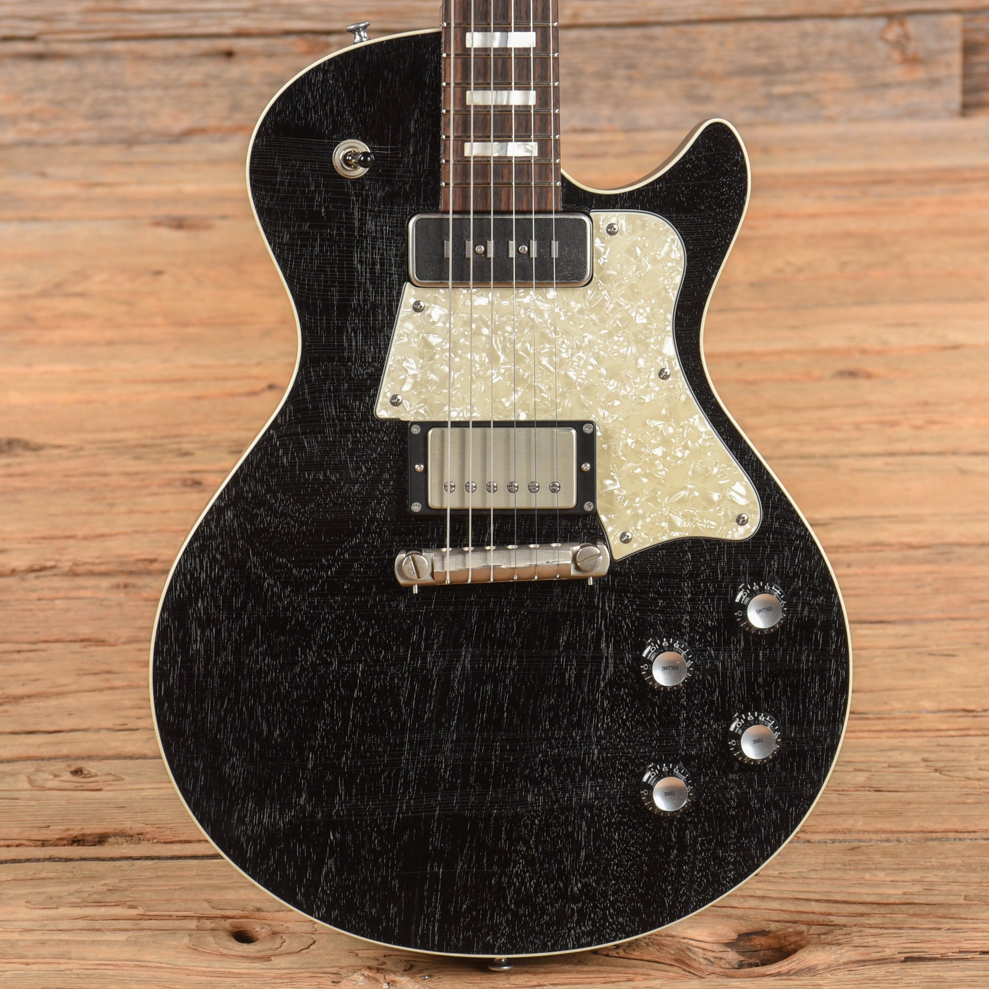 Patrick James Eggle Macon Vintage Grained Black Electric Guitars / Solid Body