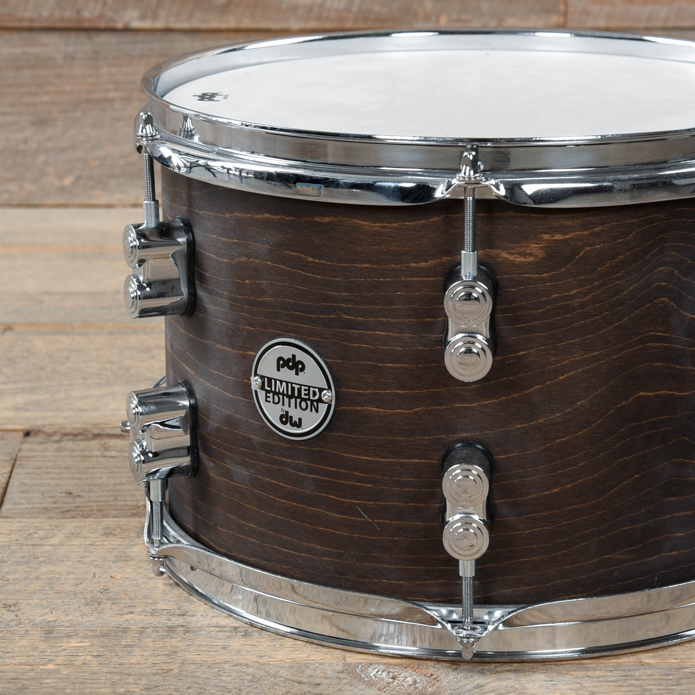 PDP 8x12 Ltd Dry Maple Snare Drum Dark Walnut Satin Drums and Percussion / Acoustic Drums / Snare
