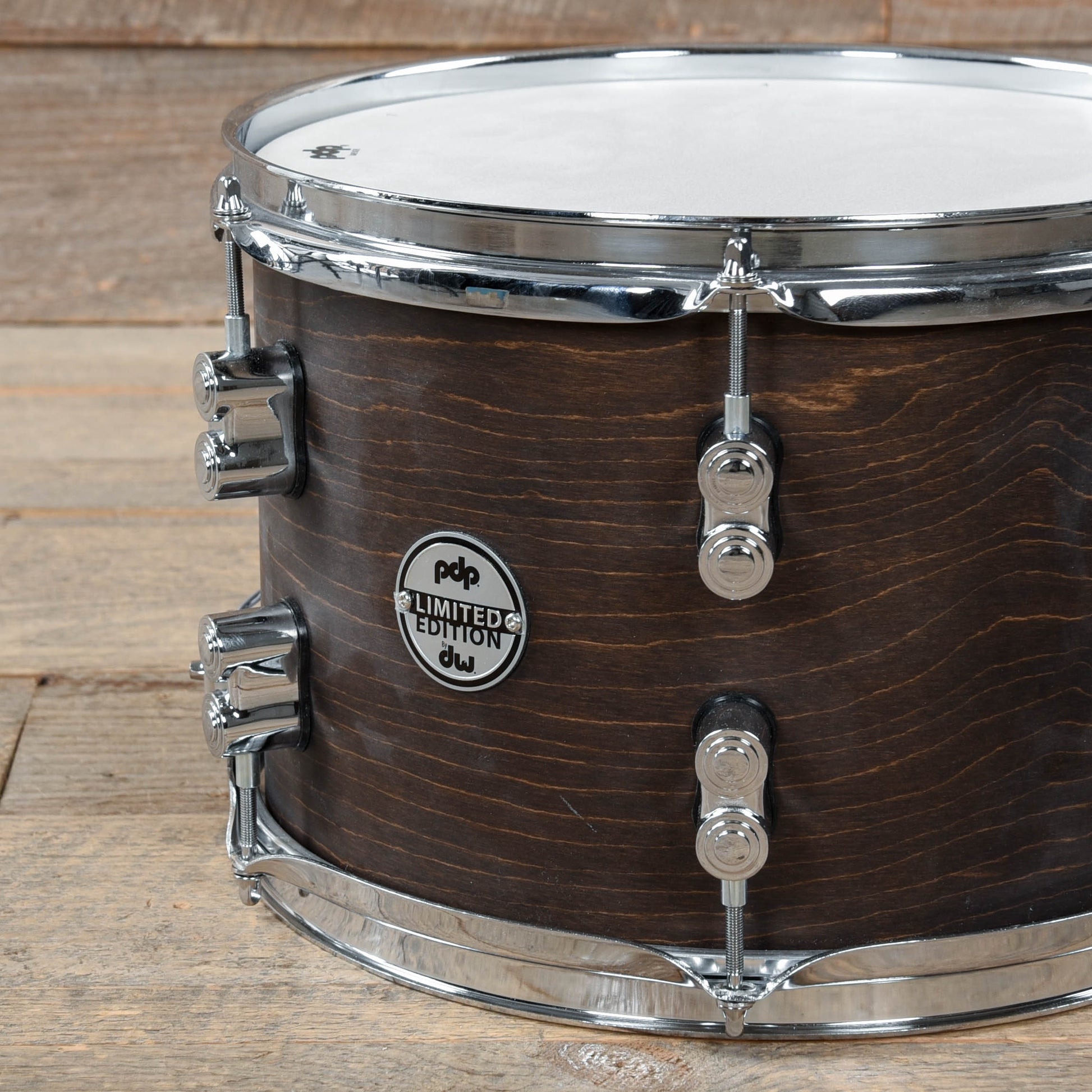 PDP 8x12 Ltd Dry Maple Snare Drum Dark Walnut Satin Drums and Percussion / Acoustic Drums / Snare