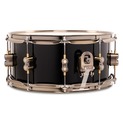 PDP Limited Edition 6.5x14 Piano Black Maple Snare Drum w/ Antique Bronze Hardware Snare Drums