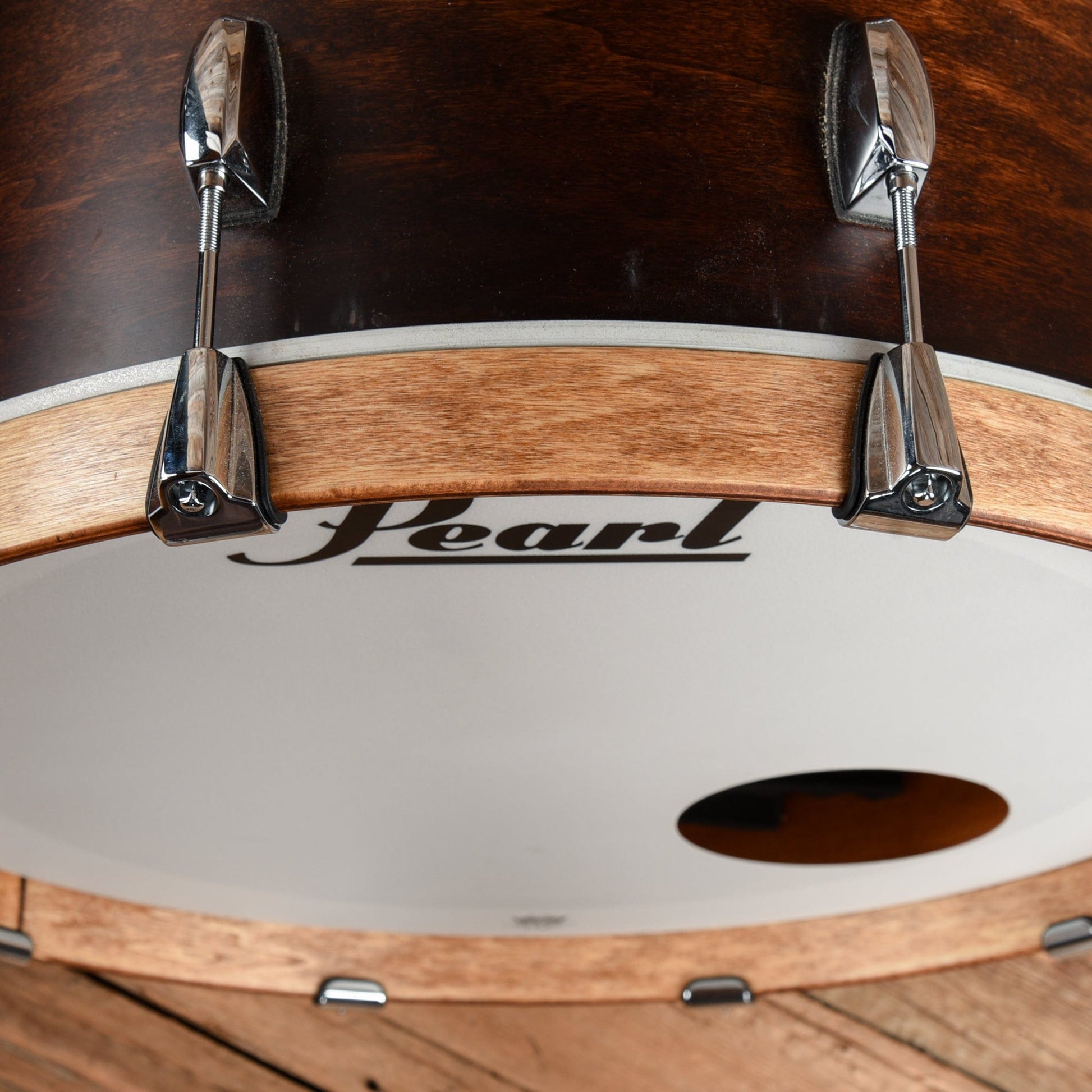 Pearl Wood/Fiberglass 3 pc Drum Set 13/16/24 Satin Cocoa Burst USED Drums and Percussion / Acoustic Drums / Full Acoustic Kits