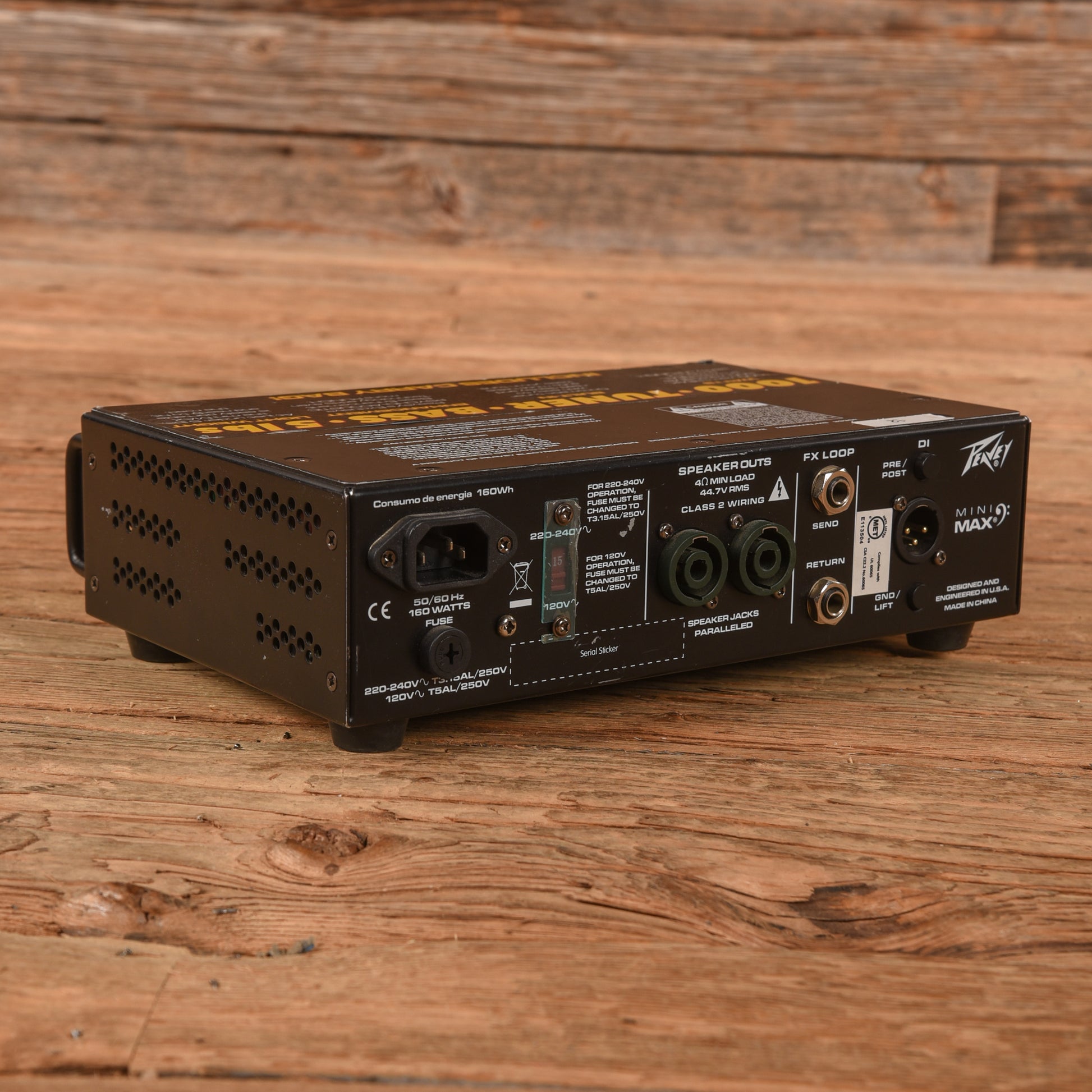 Peavey MiniMax 1000-Watt Bass Amp Head Amps / Bass Amps / Bass Cabinets