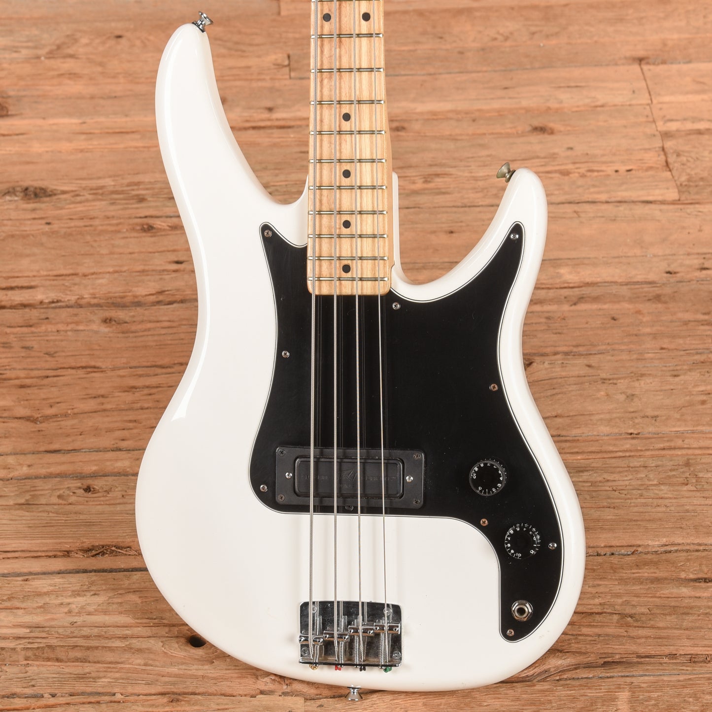 Peavey Patriot Bass White 1980s Bass Guitars