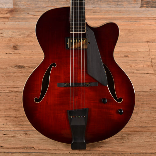 Peerless Cremona Trans Wine Red Electric Guitars