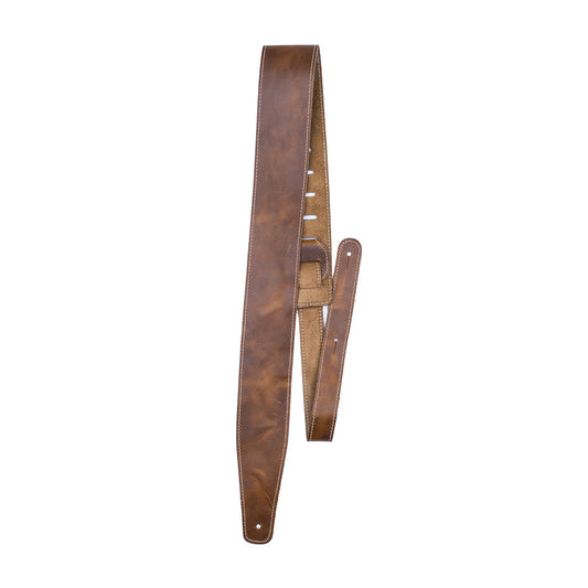 Perri's Baseball Leather 2.5" Tan Guitar Strap Straps