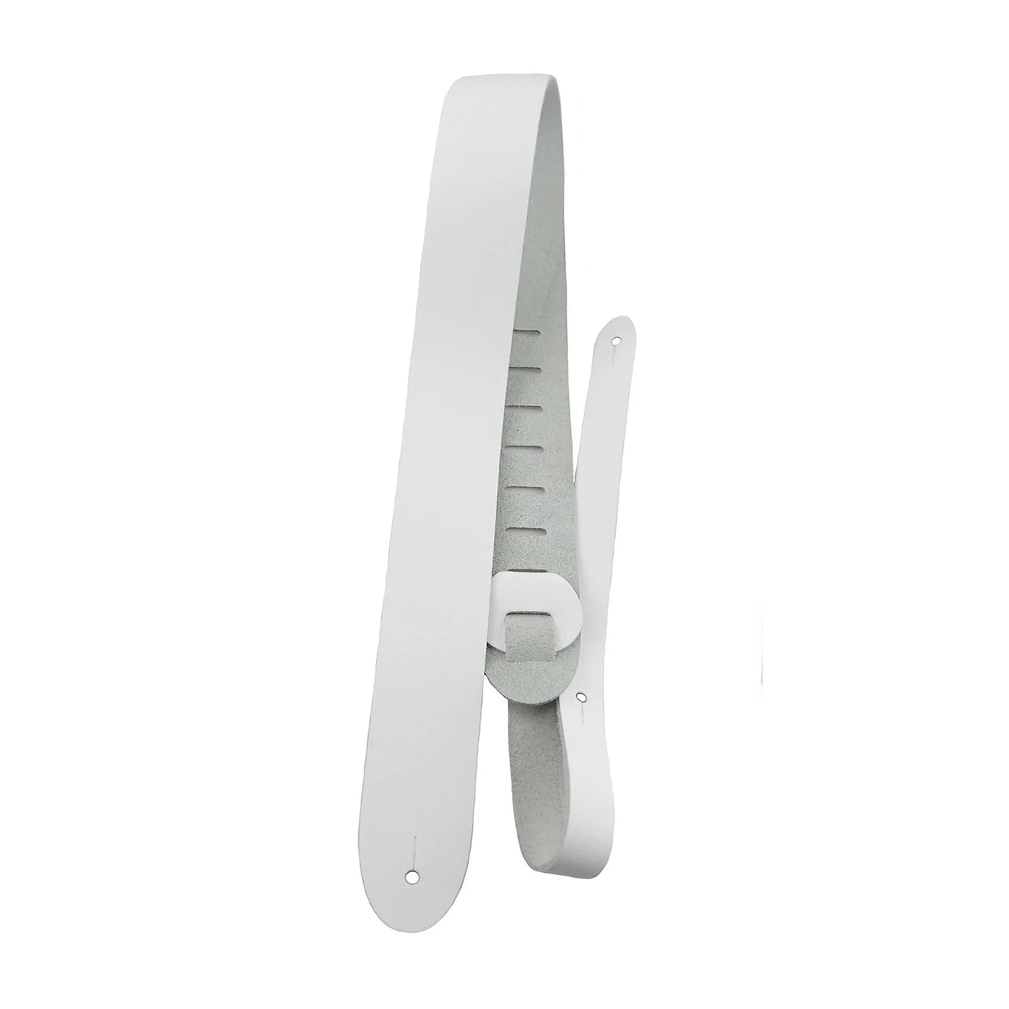 Perri's Basic Leather 2.5" White Guitar Strap Straps