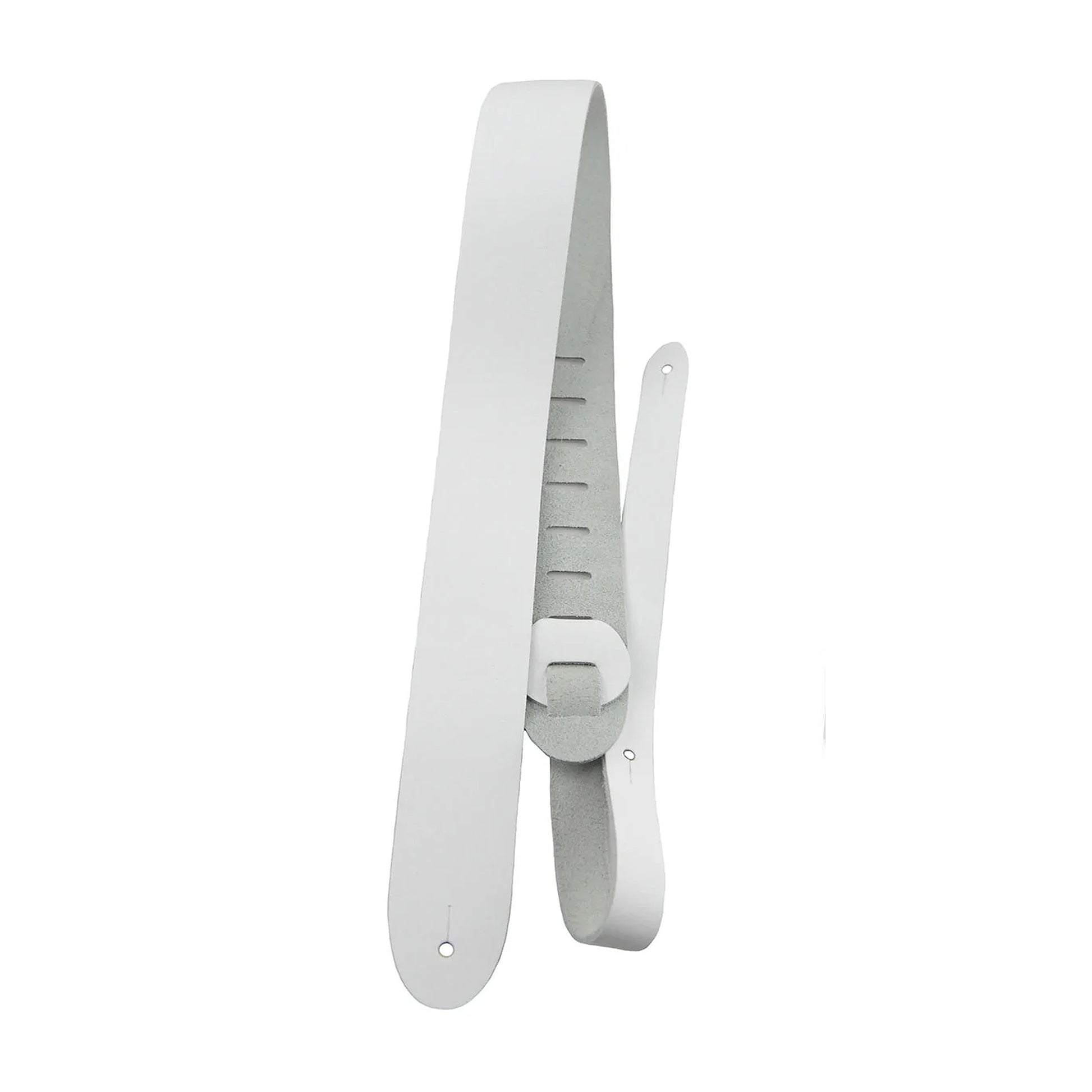 Perri's Basic Leather 2.5" White Guitar Strap Straps