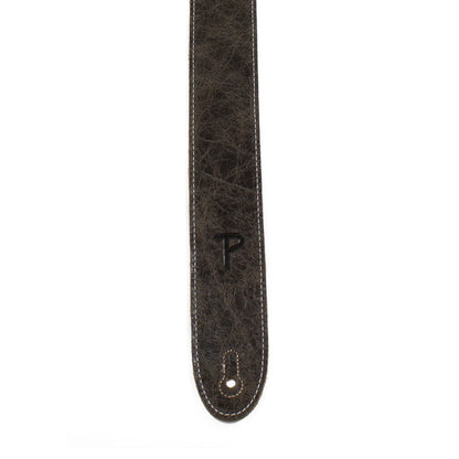 Perri's Deluxe Soft Italian Leather 2" Vintage Brown Guitar Strap Straps