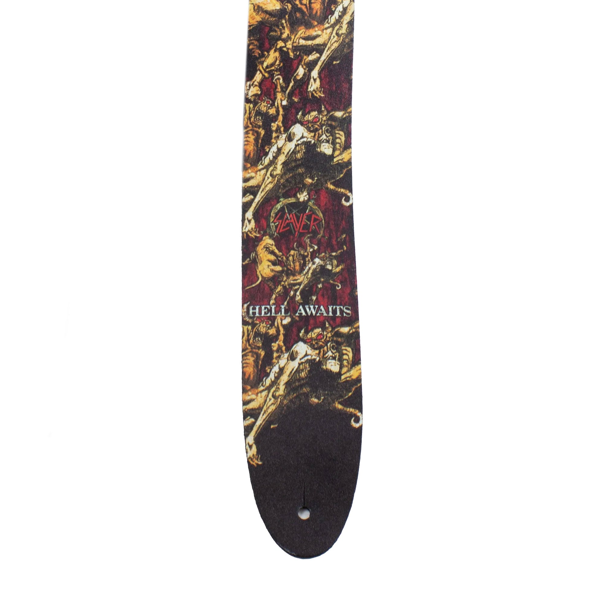 Perri's Slayer Hell Awaits Leather Guitar Strap Straps