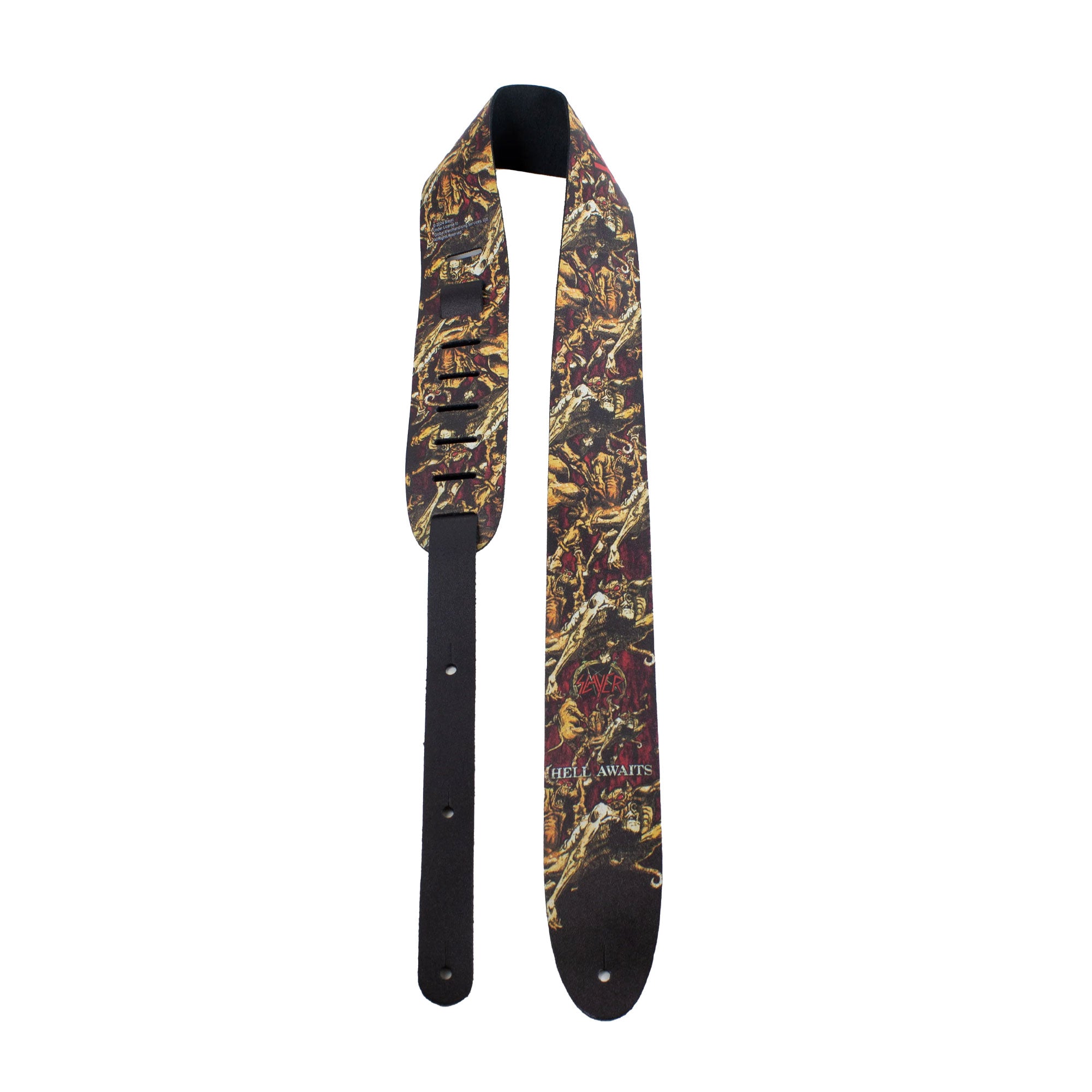 Perri's Slayer Hell Awaits Leather Guitar Strap Straps