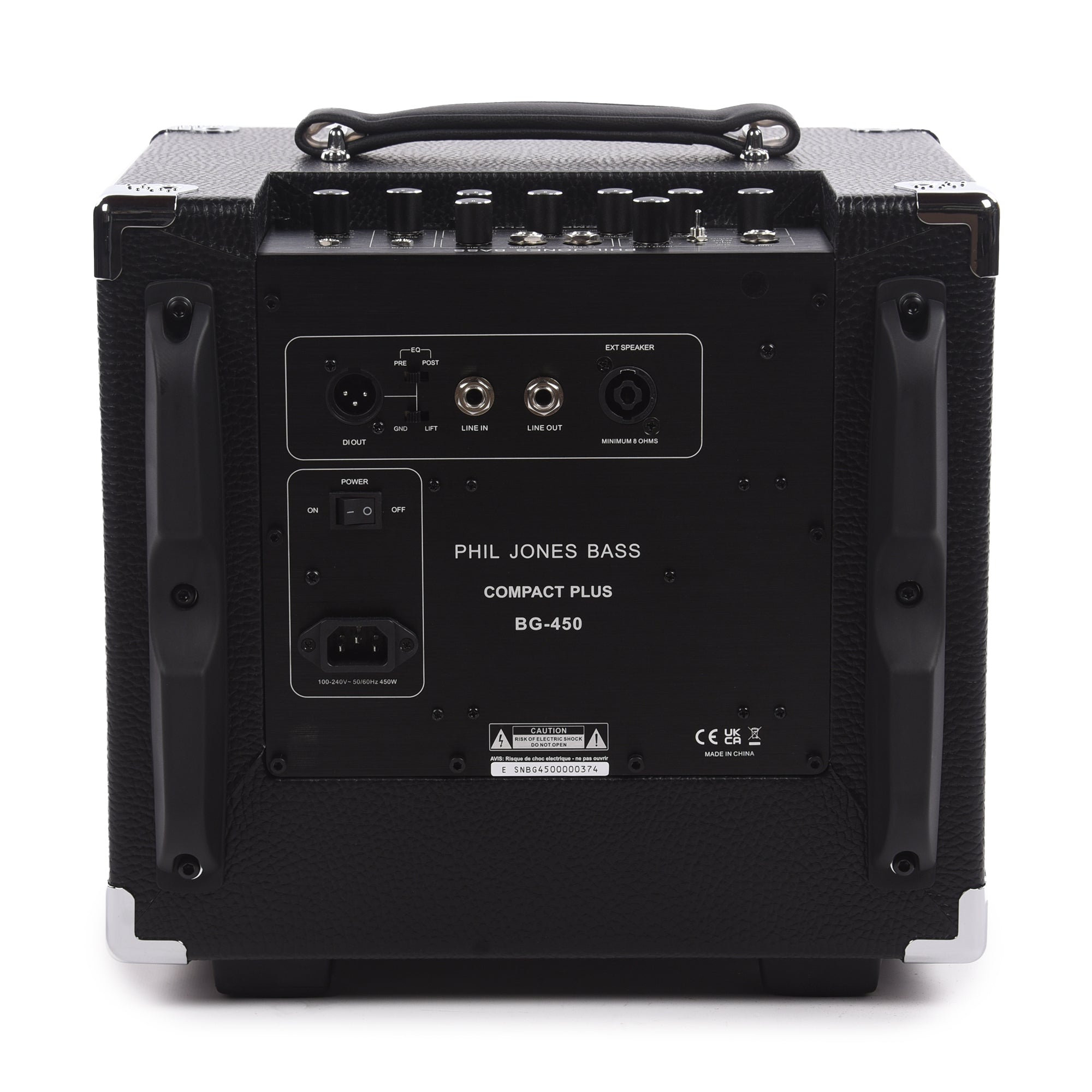 Phil Jones BG-450 Suitcase Compact Plus 500W 4x5 Bass Combo Amp Black Amps / Bass Amps / Bass Combos