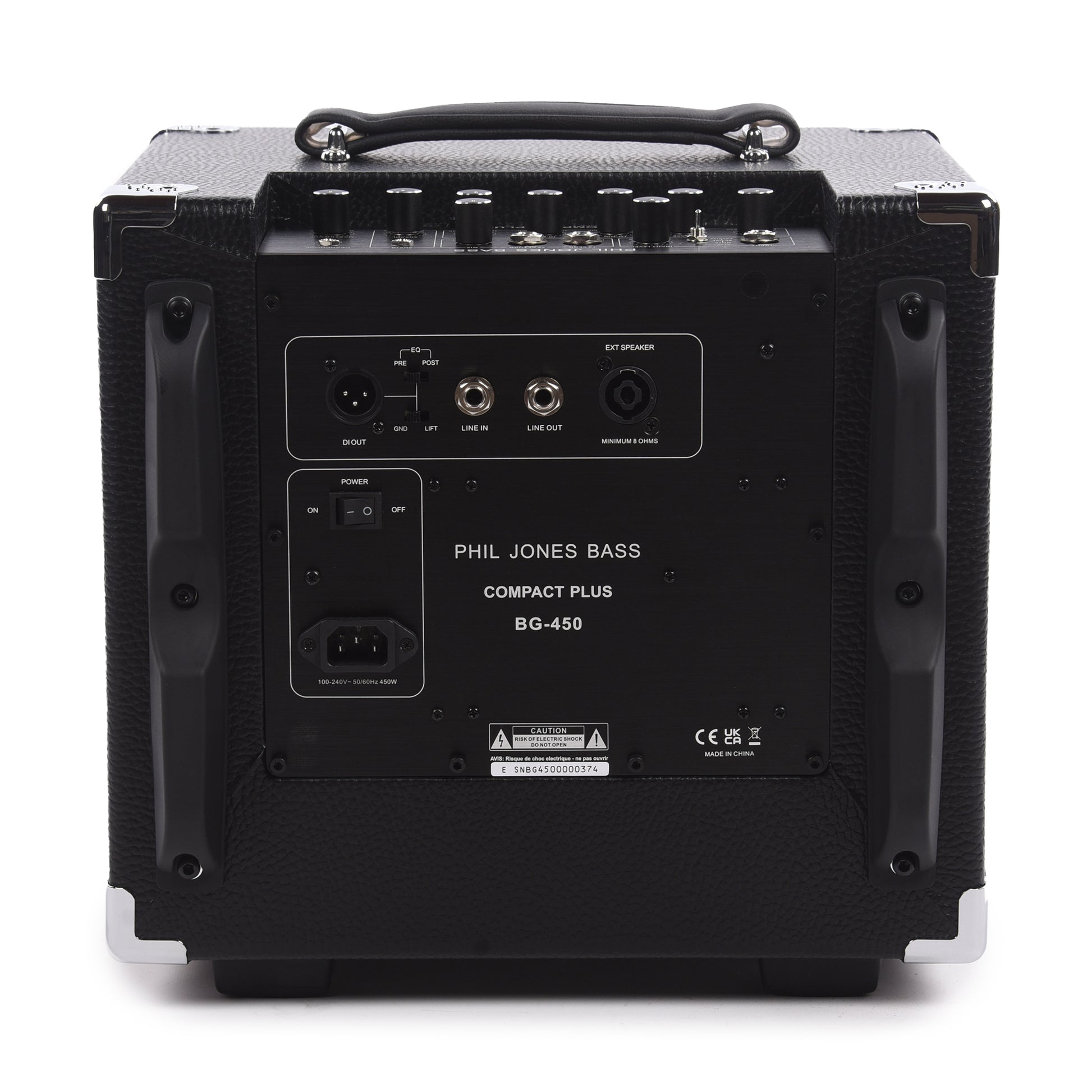 Phil Jones BG-450 Suitcase Compact Plus 500W 4x5 Bass Combo Amp Black Amps / Bass Amps / Bass Combos