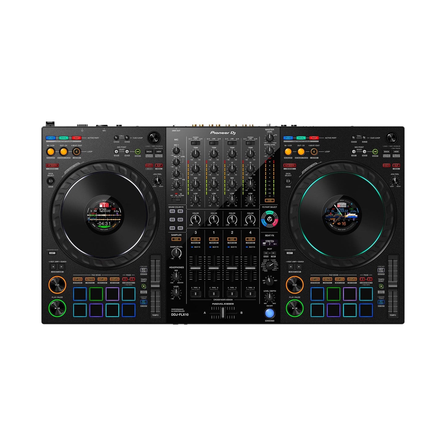 Pioneer DDJ-FLX10 4-Channel DJ Performance Controller Keyboards and Synths / Controllers