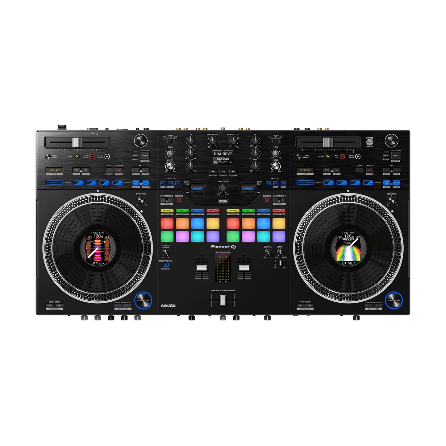 Pioneer DDJ-REV7 Scratch Style 2-Channel DJ Controller Keyboards and Synths / Controllers