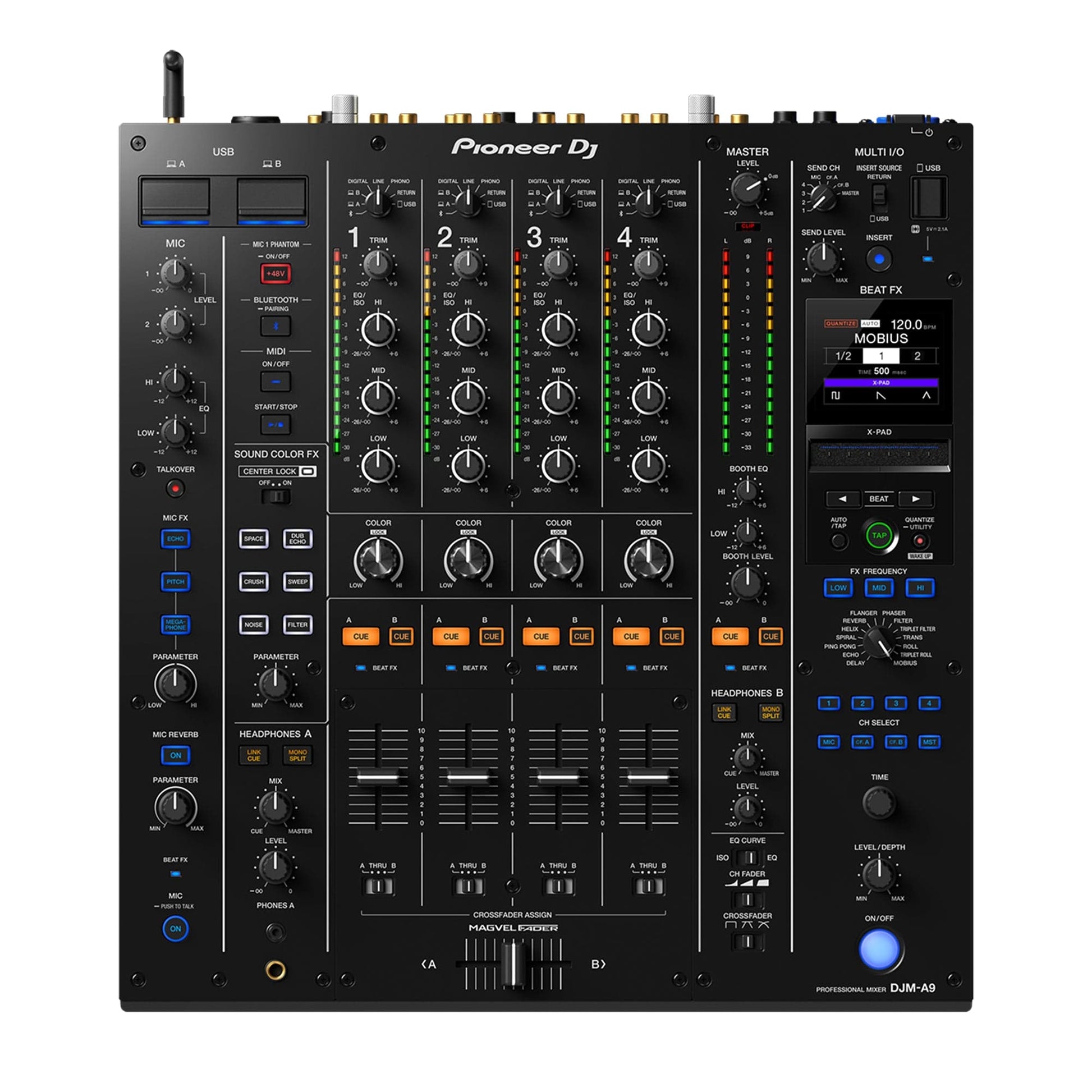 Pioneer DJM-A9 4-Channel DJ Mixer Keyboards and Synths / Controllers