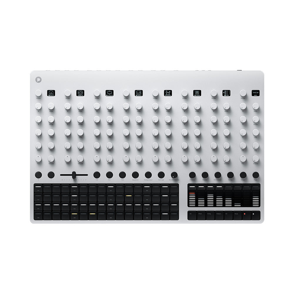 Polyend Drums Hybrid Drum Machine Silver Electronic Percussion