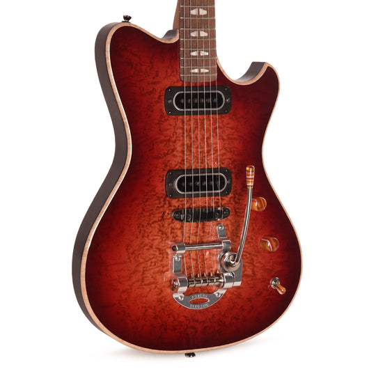 Powers Electric NAMM Exclusive A-Type Select Birdseye Maple Lava Burst w/PF42 Pickups Electric Guitars